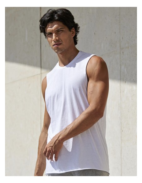 SFC-SF232-Mens High Neck Slash Armhole Vest 2